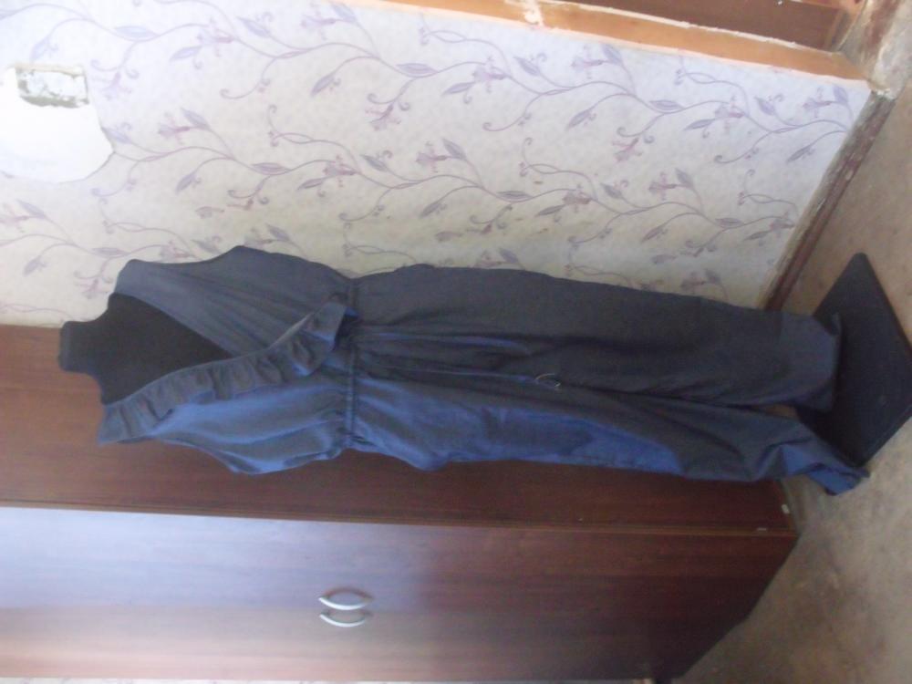 Комбинезон джинсовый, 56 размер