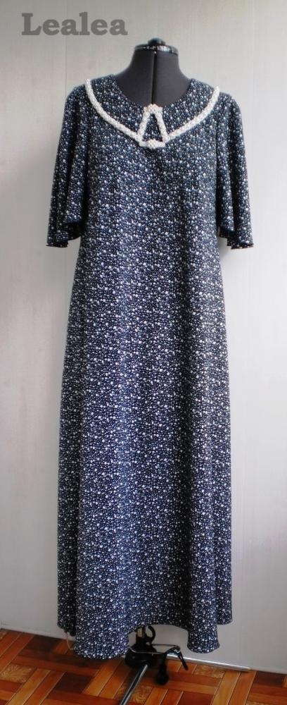 Расклешенное платье из поплина.