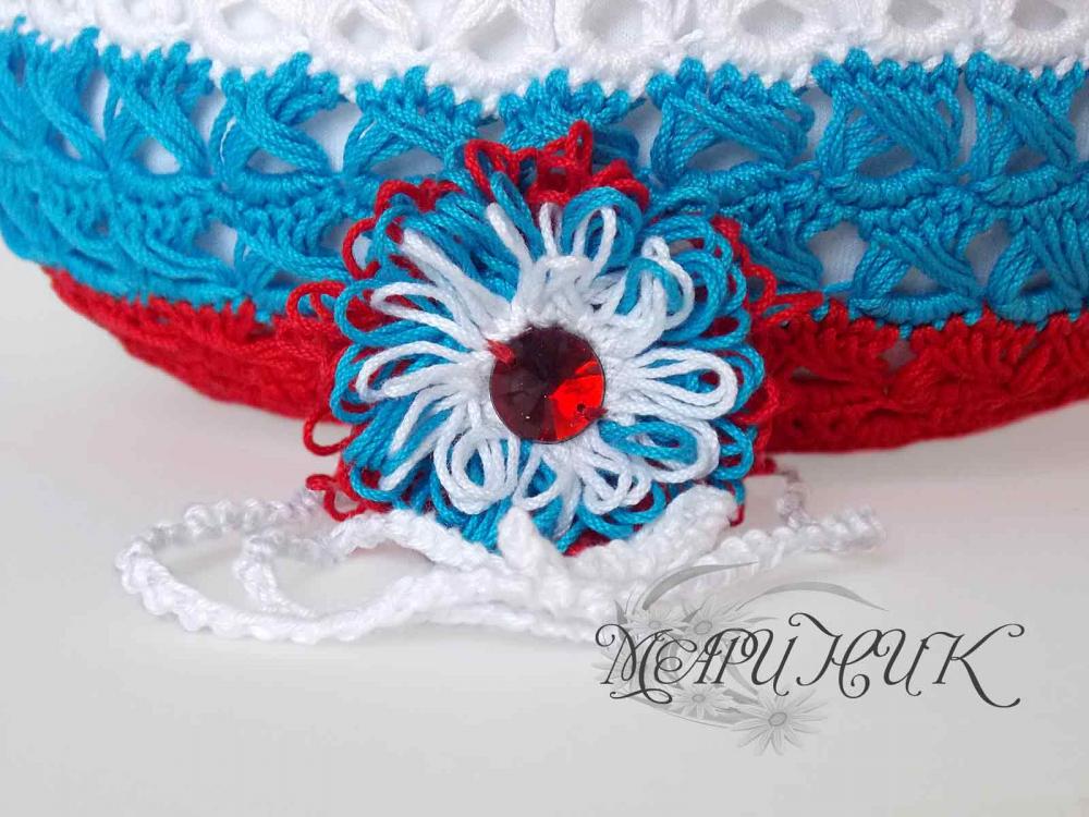 Бриколор - берет для девочки