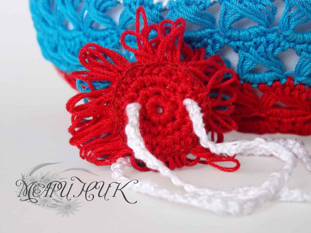 Триколор - берет для девочки