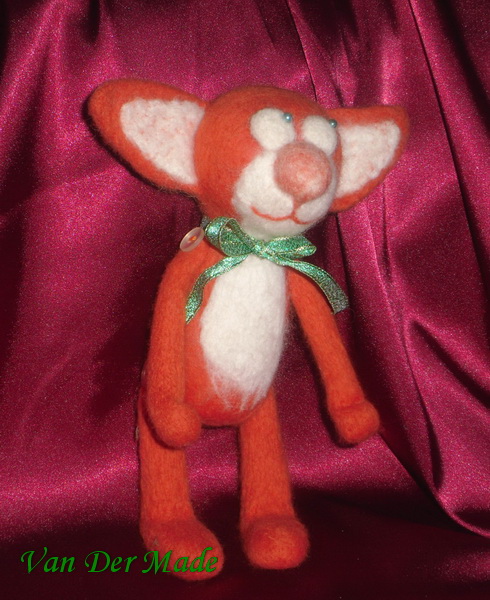 валяная игрушка Кот Шалун