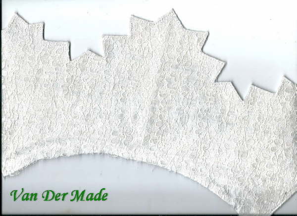 Кокошник "Снежинка" белый с серебром