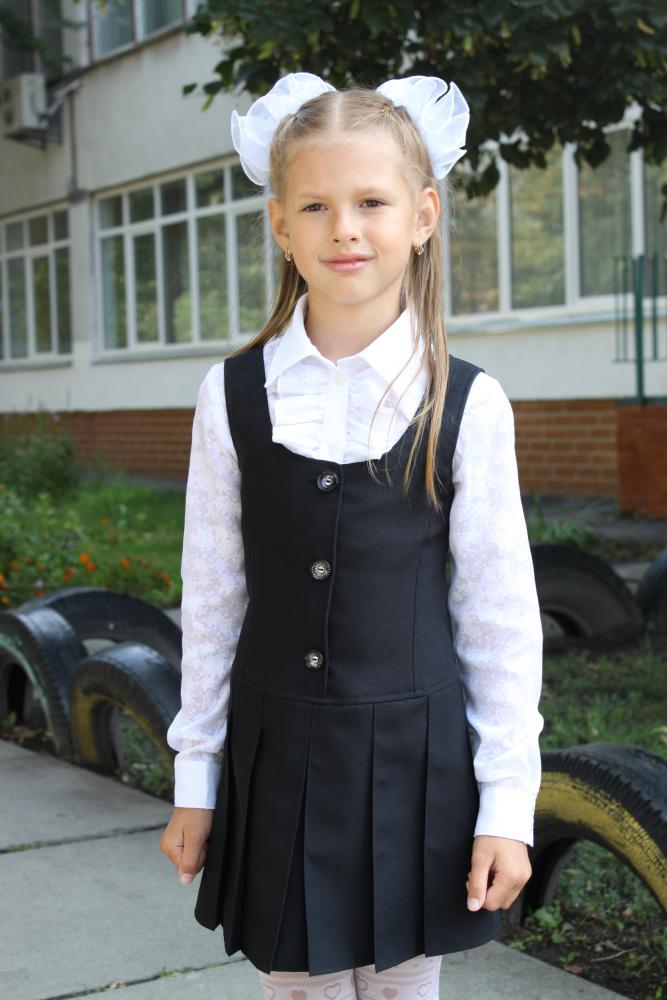 Блузка и сарафан в школу