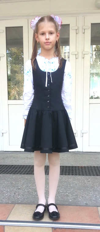 Сарафан школьный с юбкой-солнце