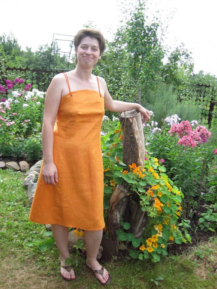 льняной сарафан