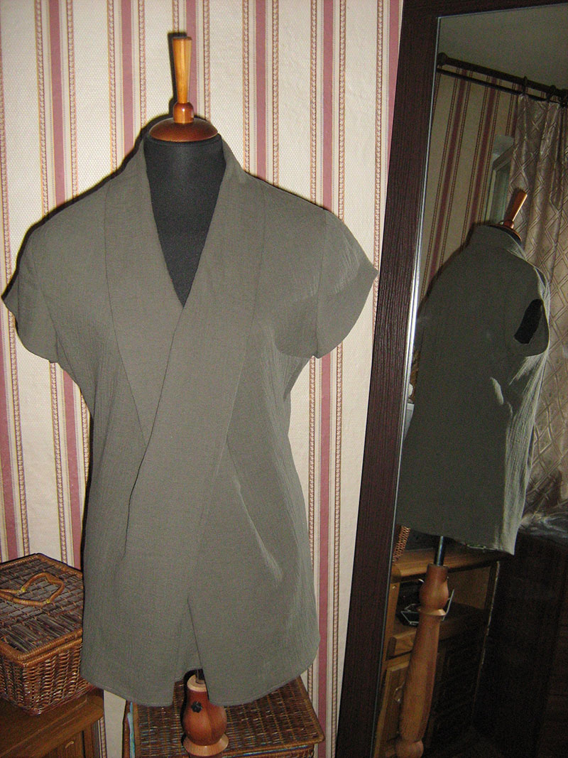 Блузка из бурды.