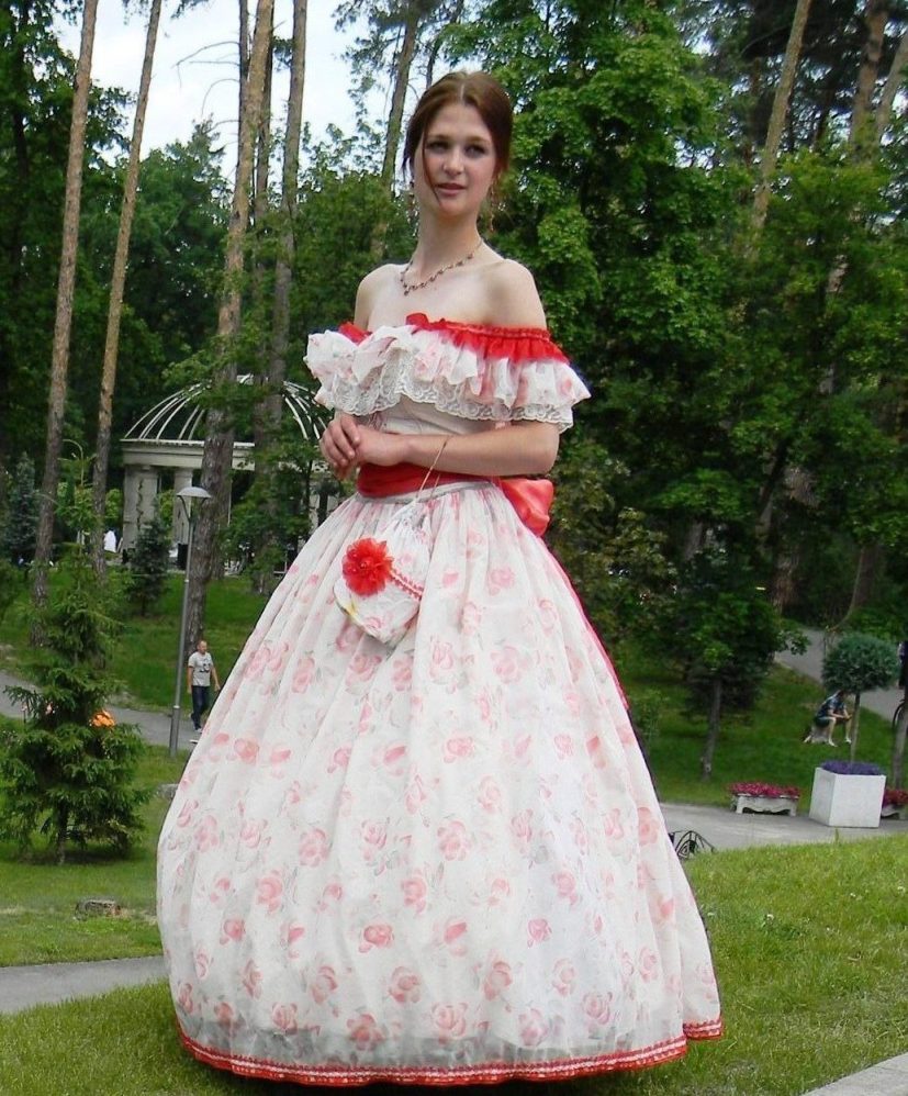 бальное платье 1850х