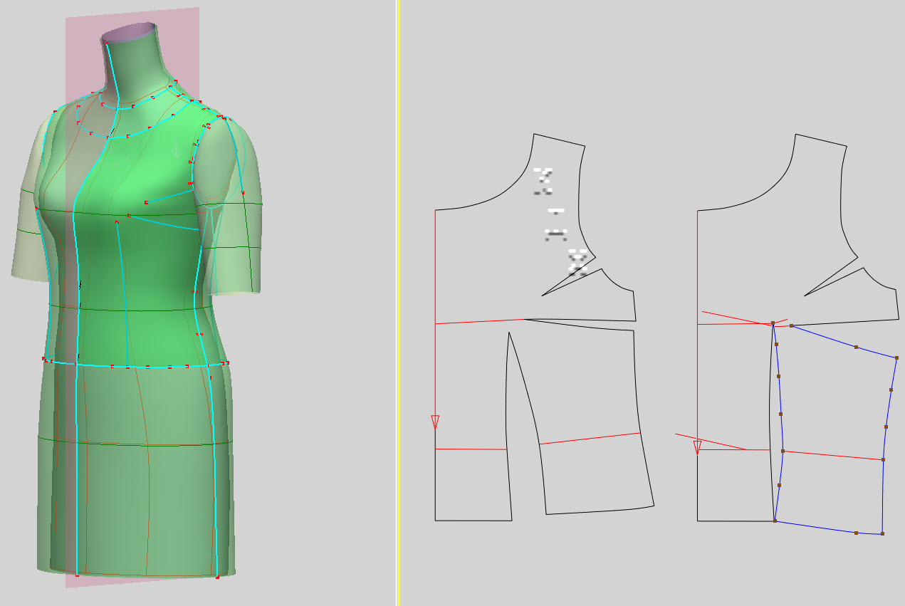 Плотный крой. Моделирование талиевой вытачки. Моделирование платья на основе базовой выкройки. Вытачки на платье грудные. Нагрудная вытачка на платье.
