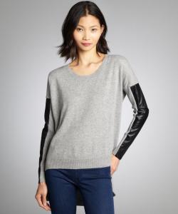 610_Wyatt_women_s_heather_and_grey_faux_leather_sleeves_crewneck_cashmere_sweater_1.jpg